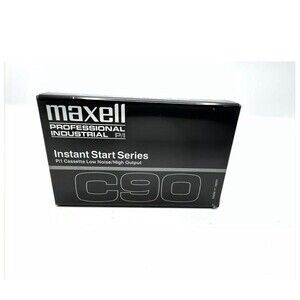 6 Maxell Pro Industrial Cassette Tape - Instant Start Series C90 Low Noise- NEW